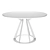 Sleek Metal Round Table 3D model small image 5