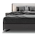 Elegant Spencer Minotti Bed 3D model small image 4