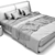 Elegant Spencer Minotti Bed 3D model small image 5