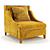 Enchanting Wing Chair by Stella Mobiliya 3D model small image 1