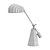 Sleek Shelley Task Lamp: Illuminating Elegance 3D model small image 2