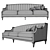 Modern Bykepi 2014 Sofa 3D model small image 4