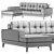 Modern and Spacious Foster Sofa 3D model small image 3