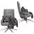 LUCCA Armchair: Sleek and Stylish Seating 3D model small image 5