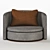 Elegant Gray Armchair for Stylish Living Spaces 3D model small image 2