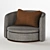 Elegant Gray Armchair for Stylish Living Spaces 3D model small image 3