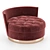 Luxurious Velvet Chaise: Elegant Comfort 3D model small image 2