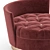 Luxurious Velvet Chaise: Elegant Comfort 3D model small image 3