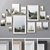 Multicolor Photo Frames Set 3D model small image 1