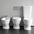 Elegant Ethos Ceramic Bathroom Set 3D model small image 3