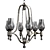 Elegant Mirabelle Chandelier 3D model small image 1