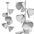 Modern Pendant Light 3D model small image 2