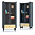 Milano 170 Display Cabinet 3D model small image 1