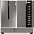 LG Kitchen Appliance Set: EasyClean Oven, Side-by-Side Fridge, Gas Cooktop, Microwave, and Hood 3D model small image 2