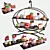 Delicious Dessert Tray: Sweets, Cake, Macarons 3D model small image 1