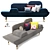 Contemporary Cubic Sofa 3D model small image 1