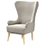 Bodil Accent: Stylish Beige Armchair 3D model small image 4