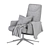 Luxe Leather Lucca Armchair 3D model small image 5