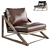 Luxurious Leather Armchair 3D model small image 1