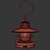 Vintage Edison Lantern - Rust-Resistant Steel 3D model small image 4