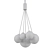 JODIS LED Pendant Lights with Transparent Globe Shades 3D model small image 2