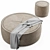 Aura Diamond Ottoman 3D model small image 1