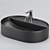 Modern Matte Ceramic Sink 3D model small image 2