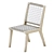 Rustic Teaka Chair: Solid Wood, Outdoor/Indoor, Cushioned 3D model small image 4