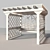 Luxury Wooden Swing Pergola 3D model small image 4