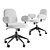 Sleek Faro Gray Office Chair 3D model small image 1