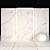 White Statuary Marble: Elegant Textured Tiles 3D model small image 1