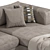 Chelsea 3-Seater Sofa: Stylish and Comfortable 3D model small image 4