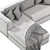 Chelsea 3-Seater Sofa: Stylish and Comfortable 3D model small image 5