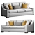 Wesley Hall Netherton: Stylish Sofa for Modern Living 3D model small image 3