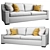 Wesley Hall Lowell: Contemporary Sofa 3D model small image 2