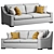 Wesley Hall Lowell: Contemporary Sofa 3D model small image 3