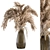 Elegant Pampas in Glass Vase 3D model small image 1