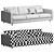 Bernhardt Dakota Sofa: Luxurious Comfort in a Classic Design 3D model small image 4