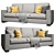 Wesley Hall Ample Sofa: Sleek and Stylish Comfort 3D model small image 2