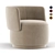 Astonishing Amaia Swivel Chair 3D model small image 1