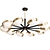 Elegant Kinesis Chandelier Set: Illuminate your space with style 3D model small image 2