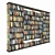 Elegant Wood & Metal Bookshelf 3D model small image 2