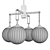 Elegant Jewett Chandelier 3D model small image 2