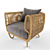 Cozy Nest Lounge Chair 3D model small image 2