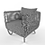 Cozy Nest Lounge Chair 3D model small image 3