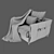 Elegant Armchair for Stylish Comfort 3D model small image 5