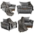 Elegant Armchair for Stylish Comfort 3D model small image 22
