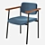 Velvet Warren Chair: Green, Blue, Grey 3D model small image 2