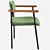 Velvet Warren Chair: Green, Blue, Grey 3D model small image 3