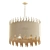 Radiant Elegance: Gathered Glow Chandelier 3D model small image 1